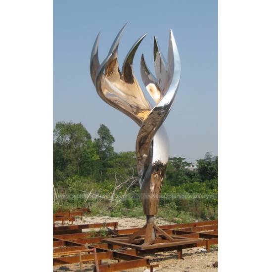Stainless Steel Flame Sculpture
